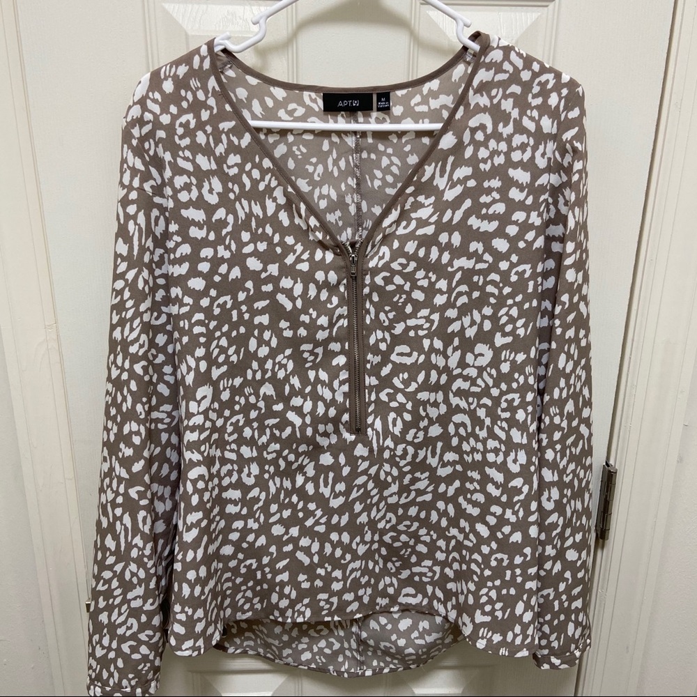 Apt. 9 Cheetah Blouse